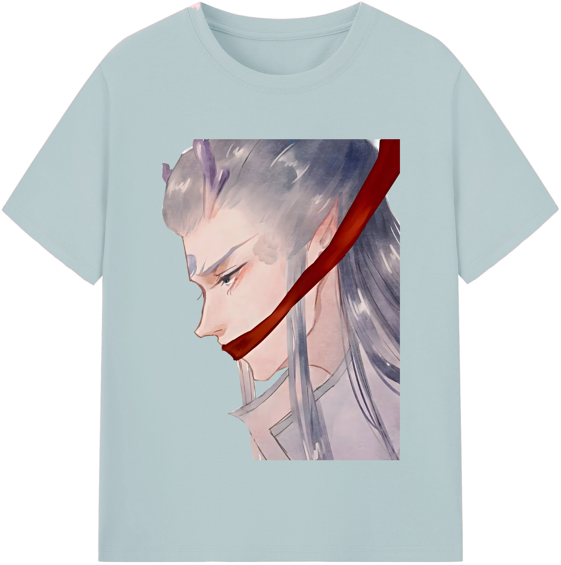 （画像用） Ne Zha 2 ナタ 魔童の大暴れ 綿100％半袖Tシャツ（フロントプリント）